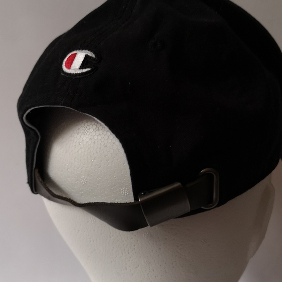 Women's Champion Baseball Hat, Adjustable Strap, Embroidery Logo Pink Underside - Picture 4 of 6